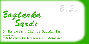 boglarka sardi business card